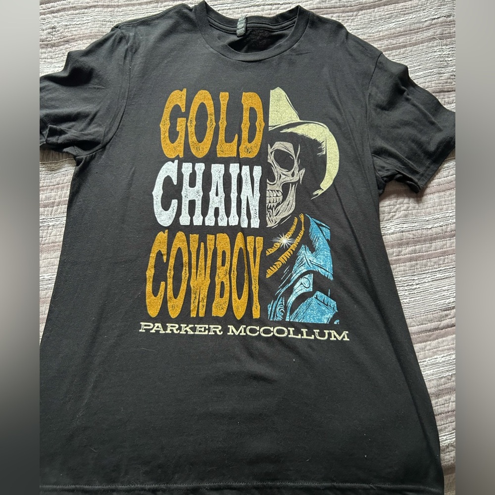 Parker McCollum t-shirt Gold Chain Cowboy medium